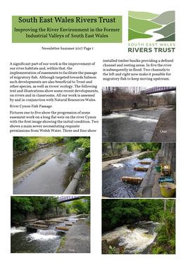 South East Wales Rivers Trust Improving the River Environment in the Former Industrial Valleys of South East Wales