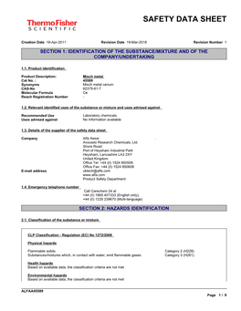 Safety Data Sheet