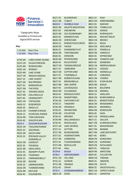 Topographic Maps Available As Printed and Digital (PDF) Version