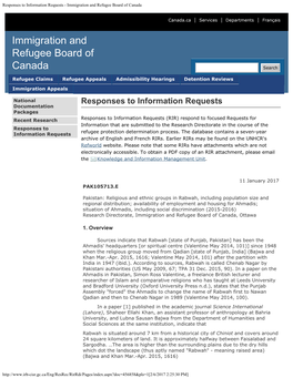 Immigration and Refugee Board of Canada