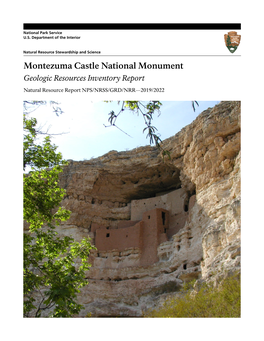 Montezuma Castle National Monument Geologic Resources Inventory Report