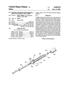 United States Patent (19) (11) 4,364,376 Bigham 45) Dec