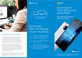 Get One Year of Office 365 Personal, Worth £59.99. How to Claim Office