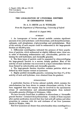 Taining the Acid Hydrolases, and Chromaffin Granules. 3