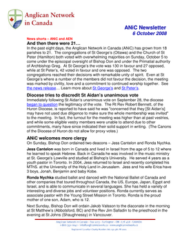 Anic Newsletter