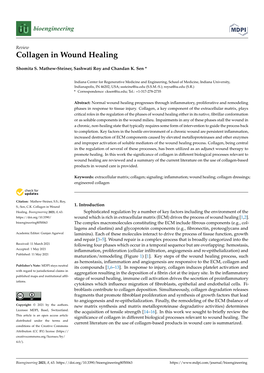 Collagen in Wound Healing