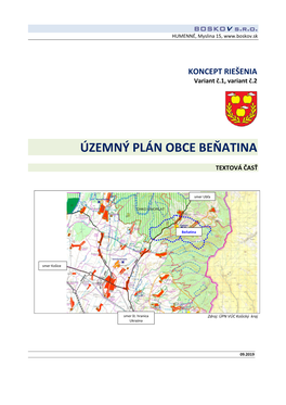 Územný Plán Obce Beňatina
