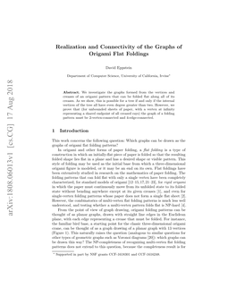 Arxiv:1808.06013V1 [Cs.CG] 17 Aug 2018