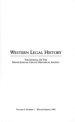 Western Legal History