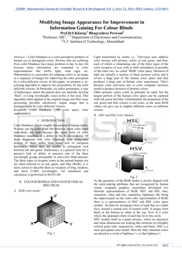 International Journal for Scientific Research & Development