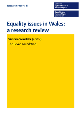 Equality Issues in Wales: a Research Review