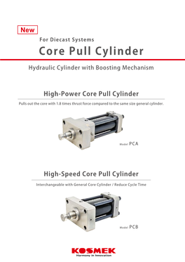 Core Pull Cylinder Secure and Safe Mold Clamping with Auto Clamps