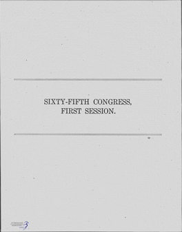 Sixty-Fifth Congress, First Session.