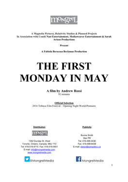 The First Monday in May