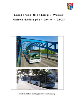 Nahverkehrsplan 2019 - 2023
