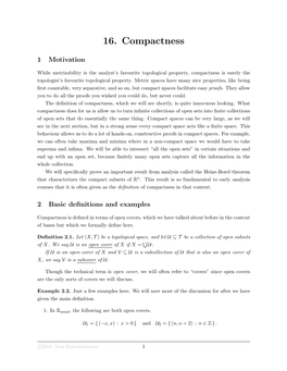 16. Compactness