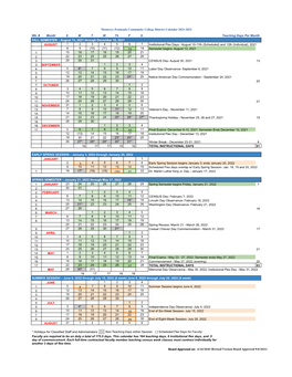 2021-2022 Academic Calendar