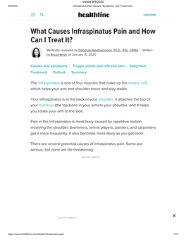 What Causes Infraspinatus Pain and How Can I Treat It?