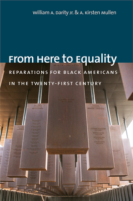 From Here to Equality: Reparations for Black Americans in The