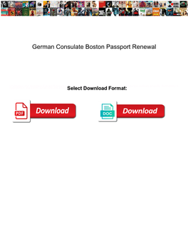 German Consulate Boston Passport Renewal