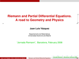 Riemann and Partial Differential Equations. a Road to Geometry and Physics