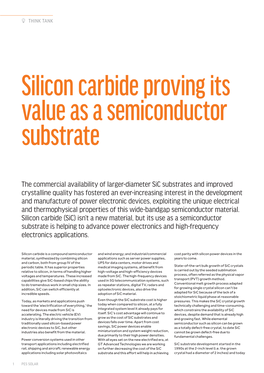 The Commercial Availability of Larger-Diameter Sic Substrates and Improved Crystalline Quality Has Fostered an Ever-Increasing I