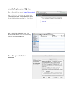 Virtual Desktop Connection (VDI) – Mac