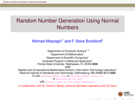 Random Number Generation Using Normal Numbers