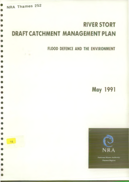 RIVER STORT DRAFT CATCHMENT MANAGEMENT PLAN May 1991