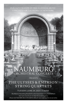 The Ulysses & Emerson String Quartets