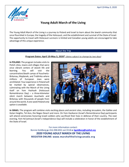 Young Adult March of the Living