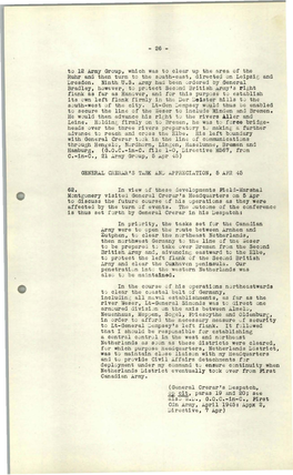 To 12 Army Group, Which Was to Clear up the Area of the Ruhr and Then Turn to the S~Uth-East, Directed on Leipzis and Ur6sden