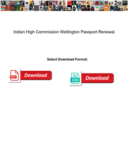 Indian High Commission Wellington Passport Renewal