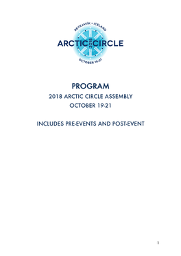 2018 Arctic Circle Assembly Program