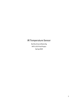 IR Temperature Sensor