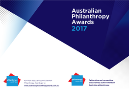 Australian Philanthropy Awards Australian Philanthropy Awards 2017
