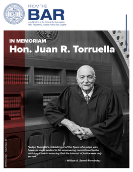 Hon. Juan R. Torruella