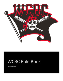 WCBC Rule Book 2020 Season