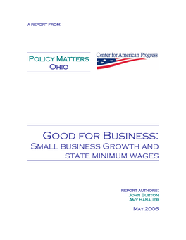 Small Business Growth and State Minimum Wages
