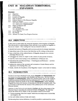 Unit Magadhan Territorial Expansion