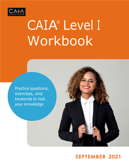 CAIA® Level I Workbook