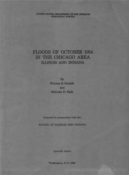 Floods of October 1954 in the Chicago Area, Illinois and Indiana