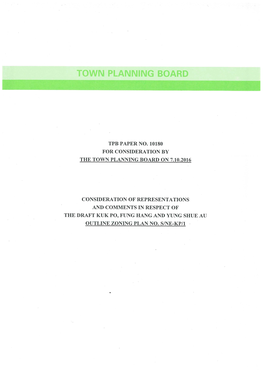 Town Planning Board Paper No. 10180