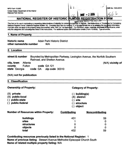 Mm-220B National Register of Historic Regjsiraiion F( Rm