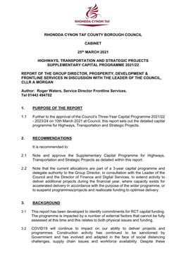 Format for Informal Cabinet Meetings