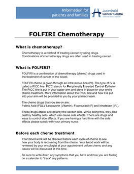 Download FOLFIRI Chemotherapy