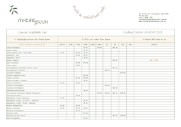 FINAL Instant Green Availability List Template