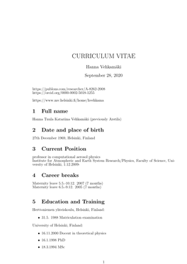 Curriculum Vitae