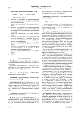 135 O 2006–2007 2006 Møte Torsdag Den 30. November