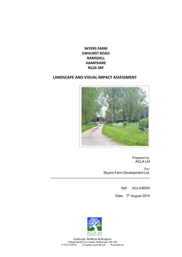Landscape and Visual Impact Assessment Draft